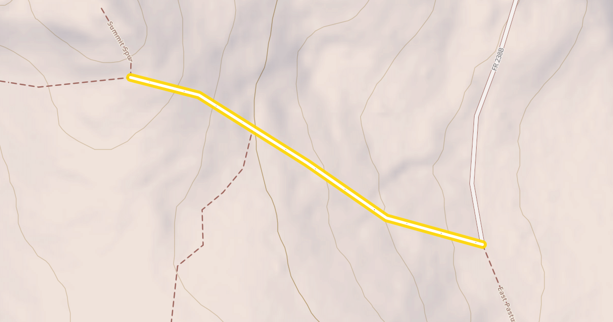 Map preview of East Pasture Trail
