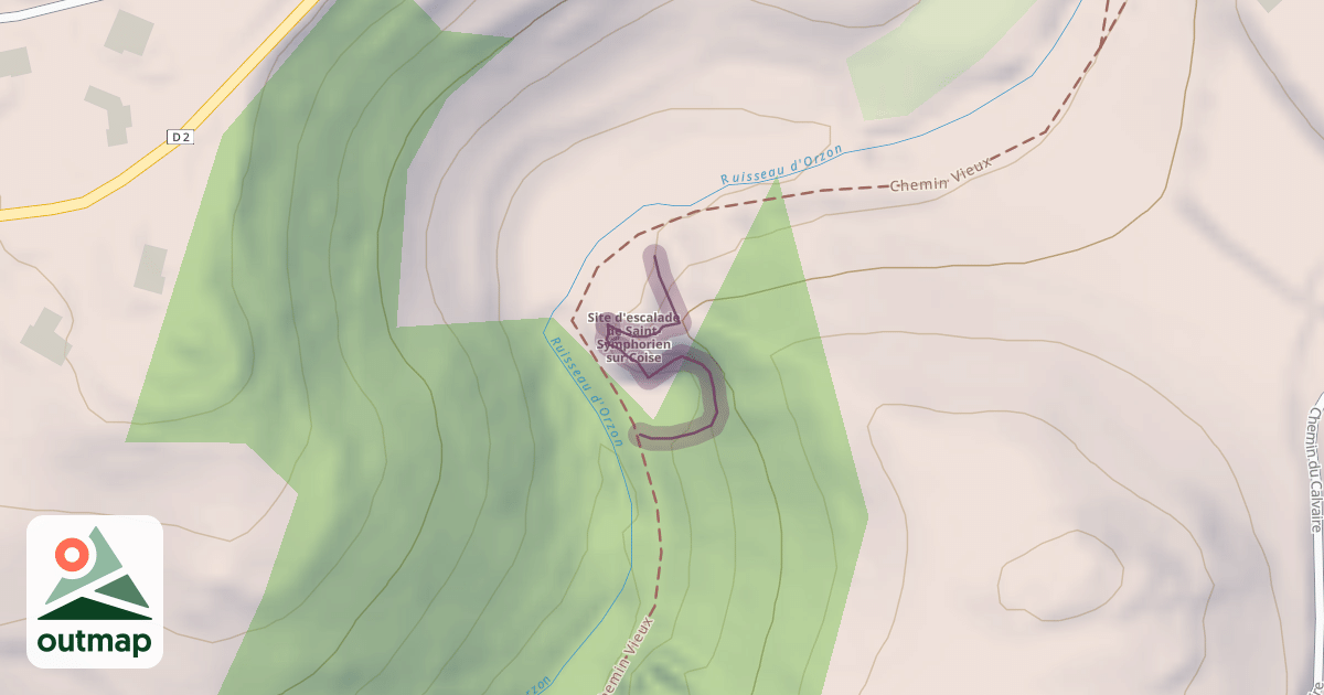 Map of Climbing Crag