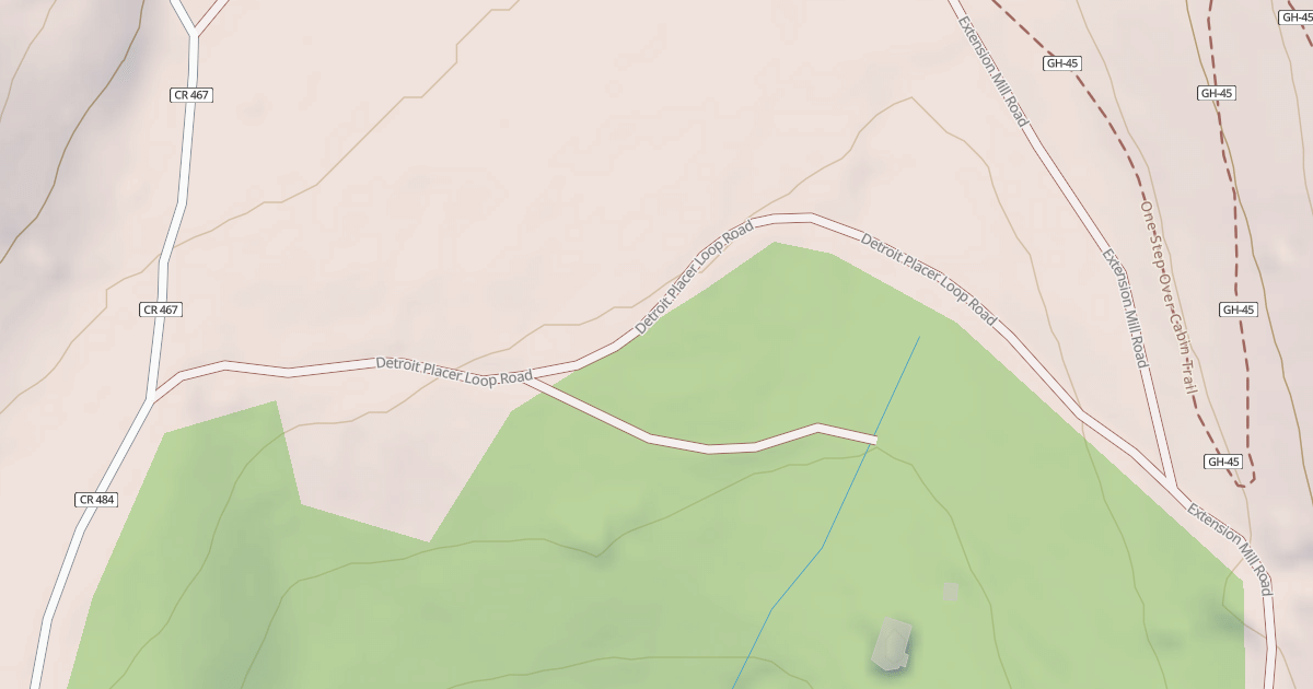 Map preview of DETROIT PLACER LOOP/CR 483