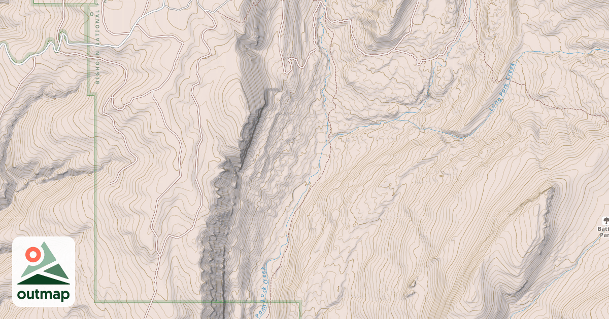 Map of Lower Paintrock