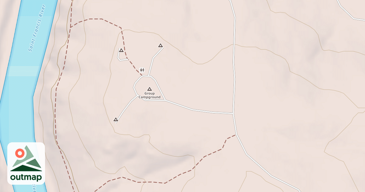 Map of SILVER MINES REC AREA SPUR B