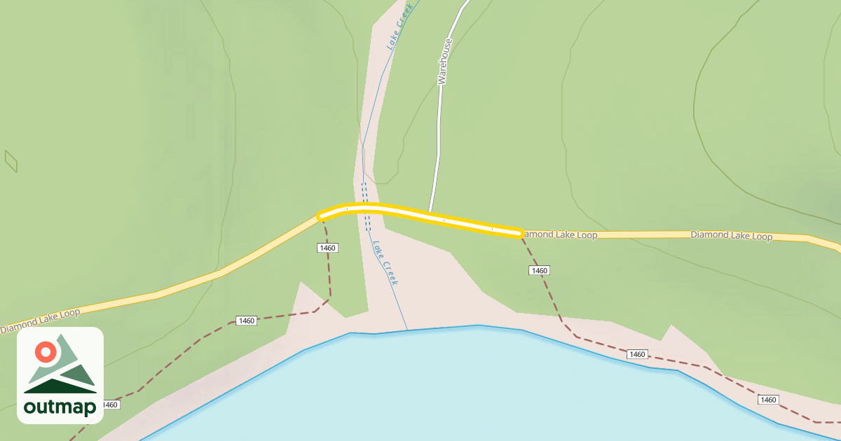 Map of Diamond Lake Loop