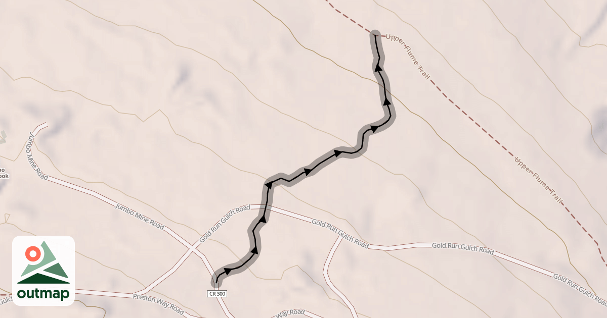 Map of Hard Luck Trail