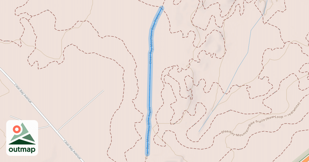 Map of Clear Bay Mountain Bike Trails