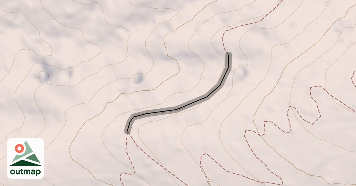 Map of Jack's Route