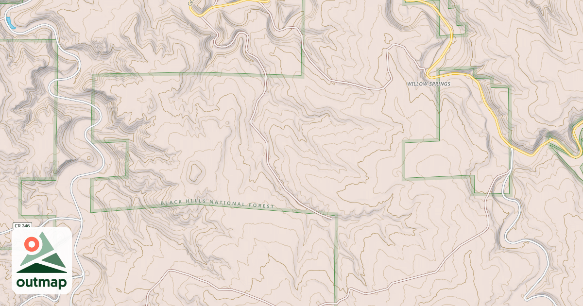 Map of USFS Motor Vehicle Use Map Trails 8762