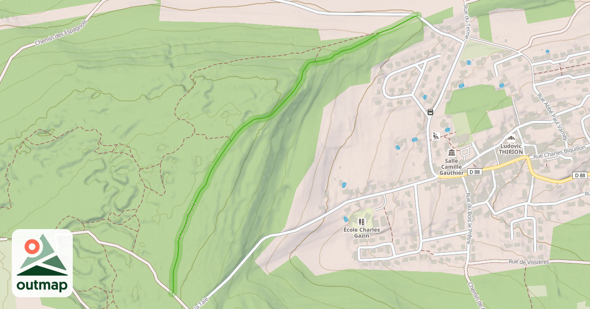 Map of Chemin Brulé