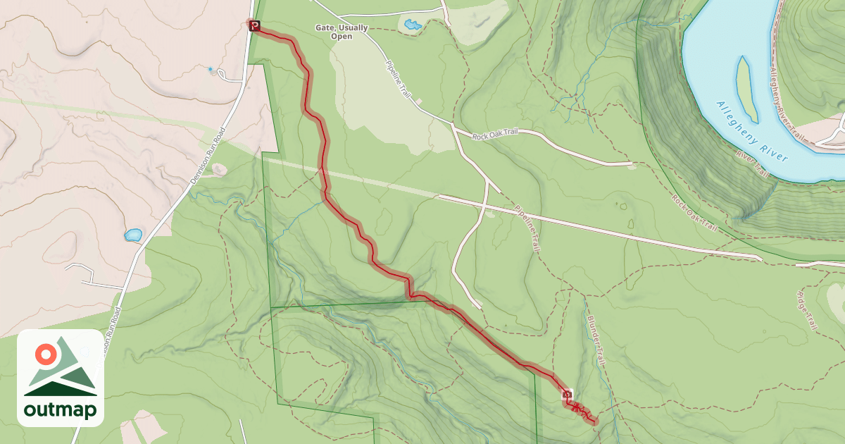 Map of Ridge Trail