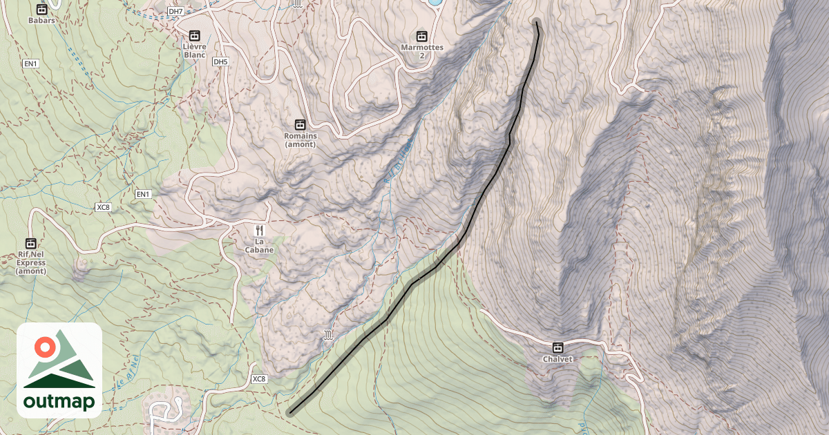 Map of La Balme