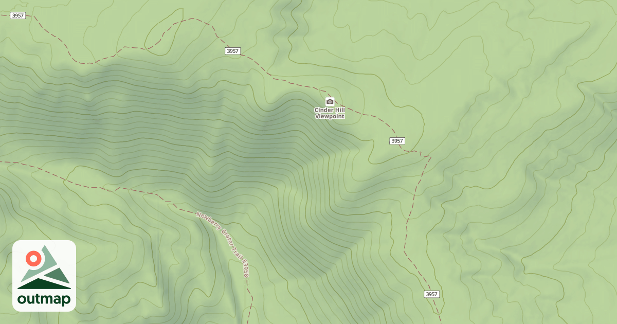 Map of Crater Rim