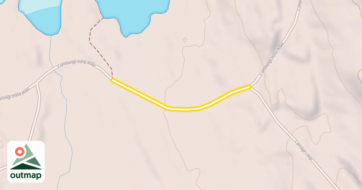 Map of Cummings Pond Road