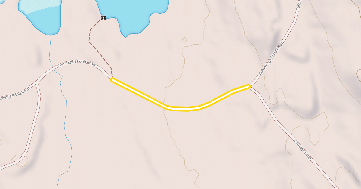 Map preview of Cummings Pond Road