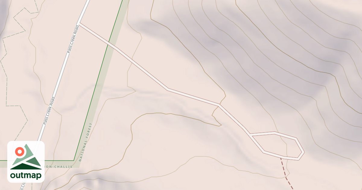 Map of CAVE GULCH