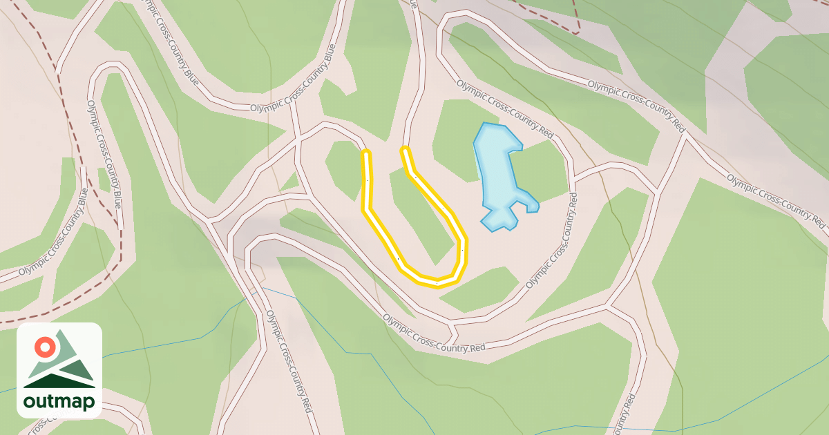 Map of Olympic Cross-Country Blue