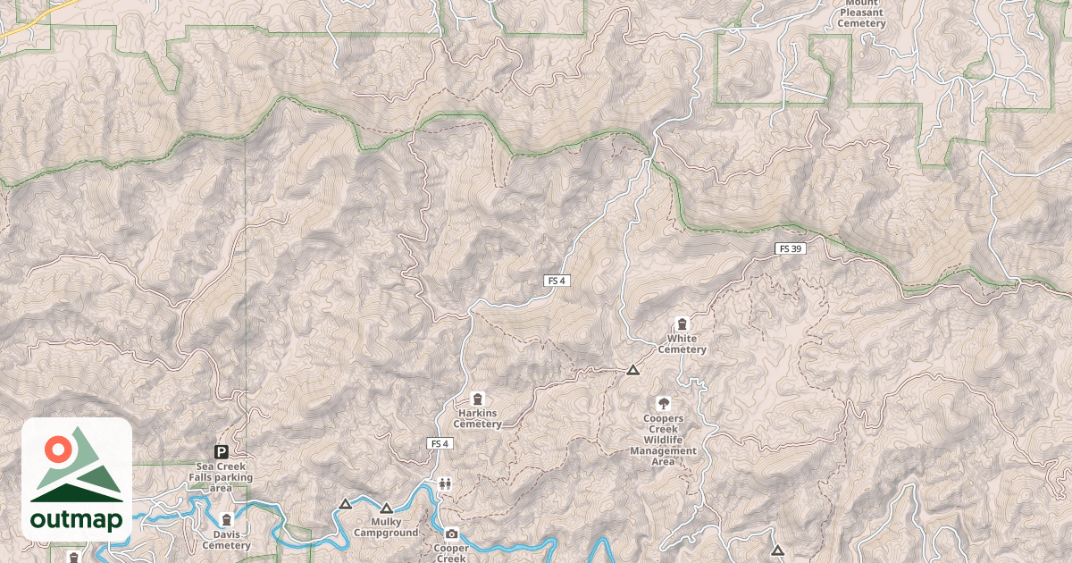 Map of MULKY GAP