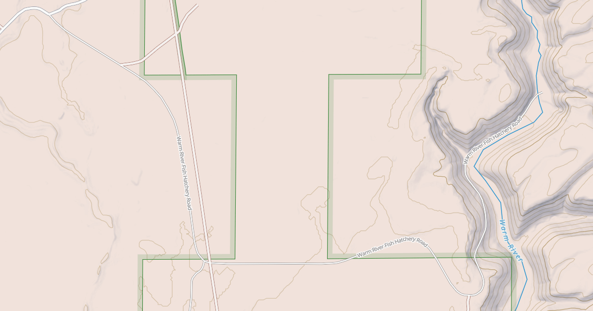 Map preview of WARM RIVER SPRINGS