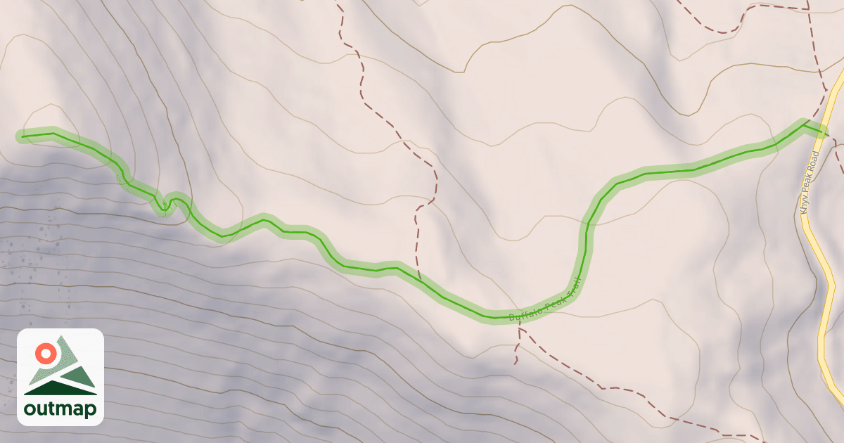 Map of Buffalo Peak Trail
