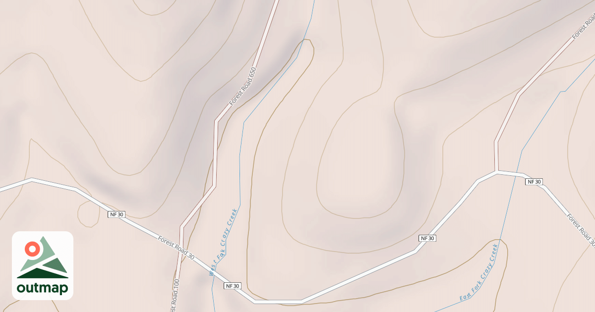 Map of USFS Motor Vehicle Use Map Roads {5AB159BD-BB89-4FA4-9139-FE773A1B0B83}