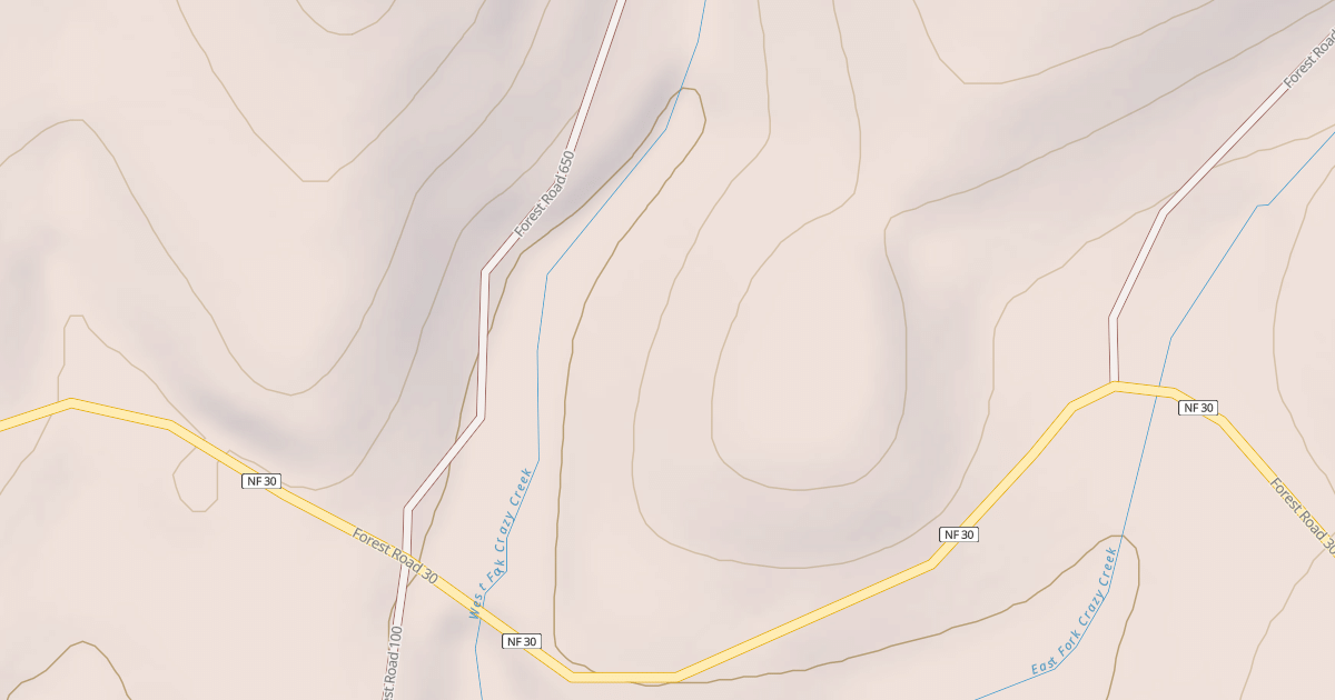 Map preview of USFS Motor Vehicle Use Map Roads {5AB159BD-BB89-4FA4-9139-FE773A1B0B83}