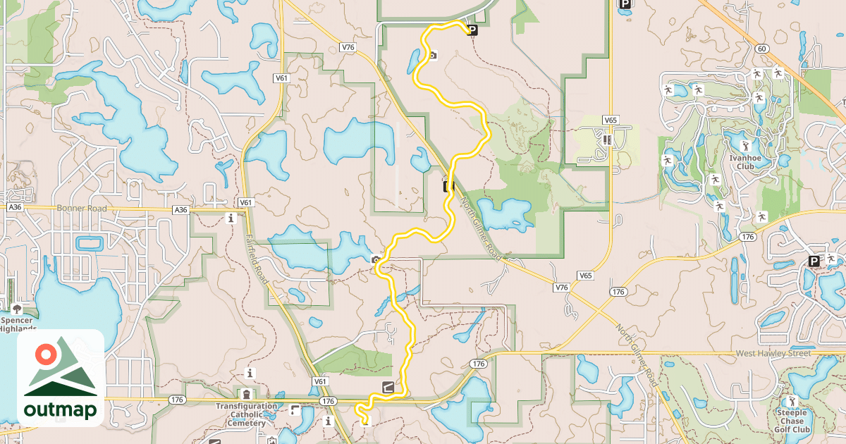 Map of Fort Hill Trail