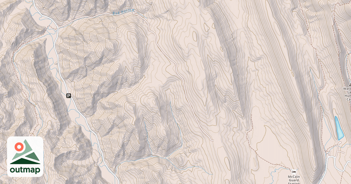 Map of BULL HOLLOW SNOWMOBILE TRAIL