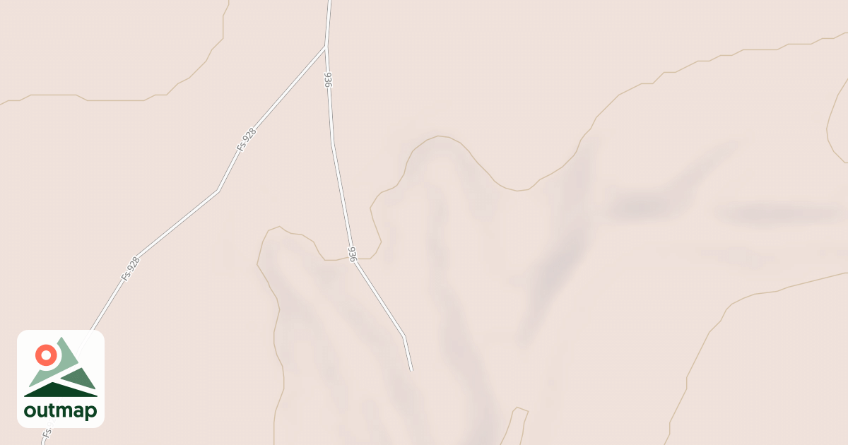 Map of USFS Motor Vehicle Use Map Roads {CF7D2ED1-1ECF-453E-A2FC-24B31D8E6B7C}
