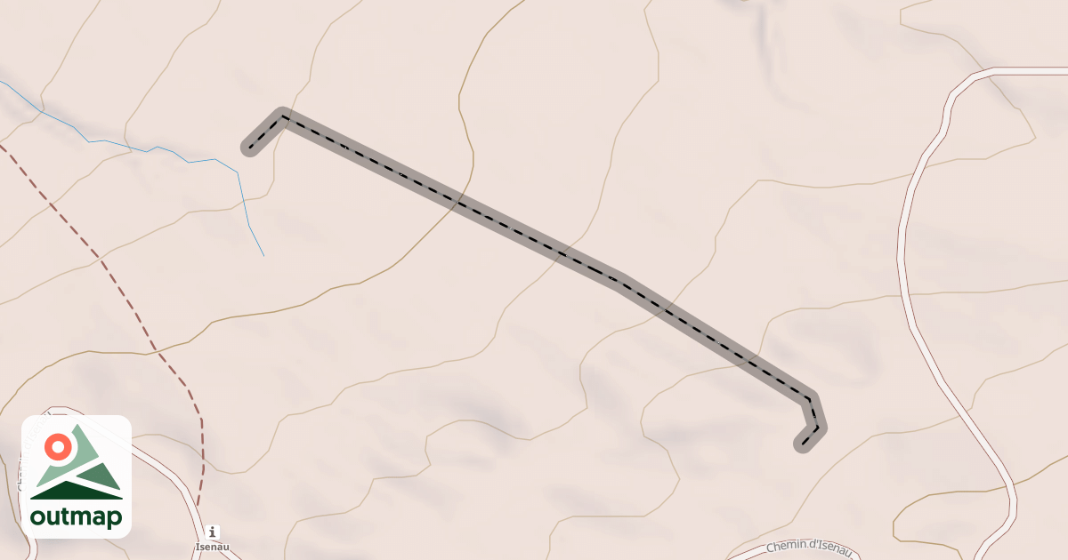 Map of (abandonné) piste