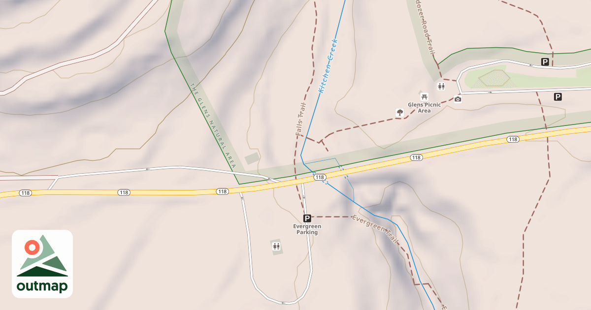 Map of Ricketts Glen State Park Trails