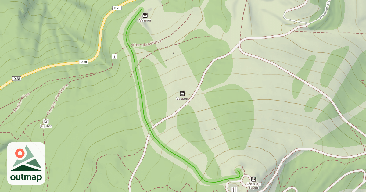 Map of Clot de Maty
