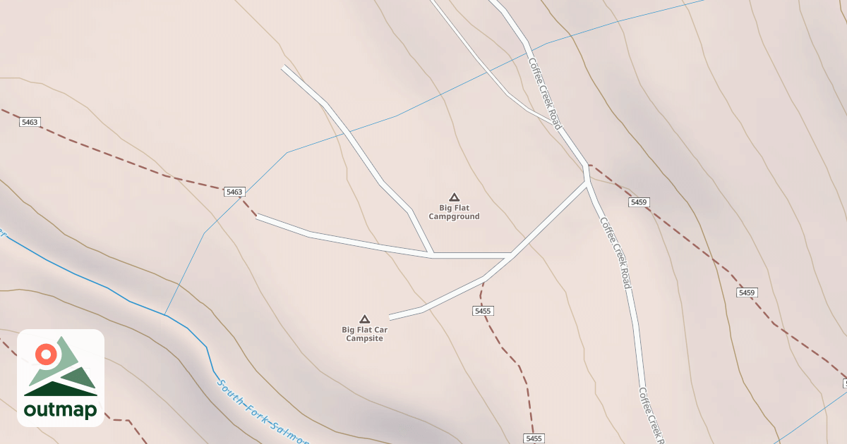 Map of BIG FLAT