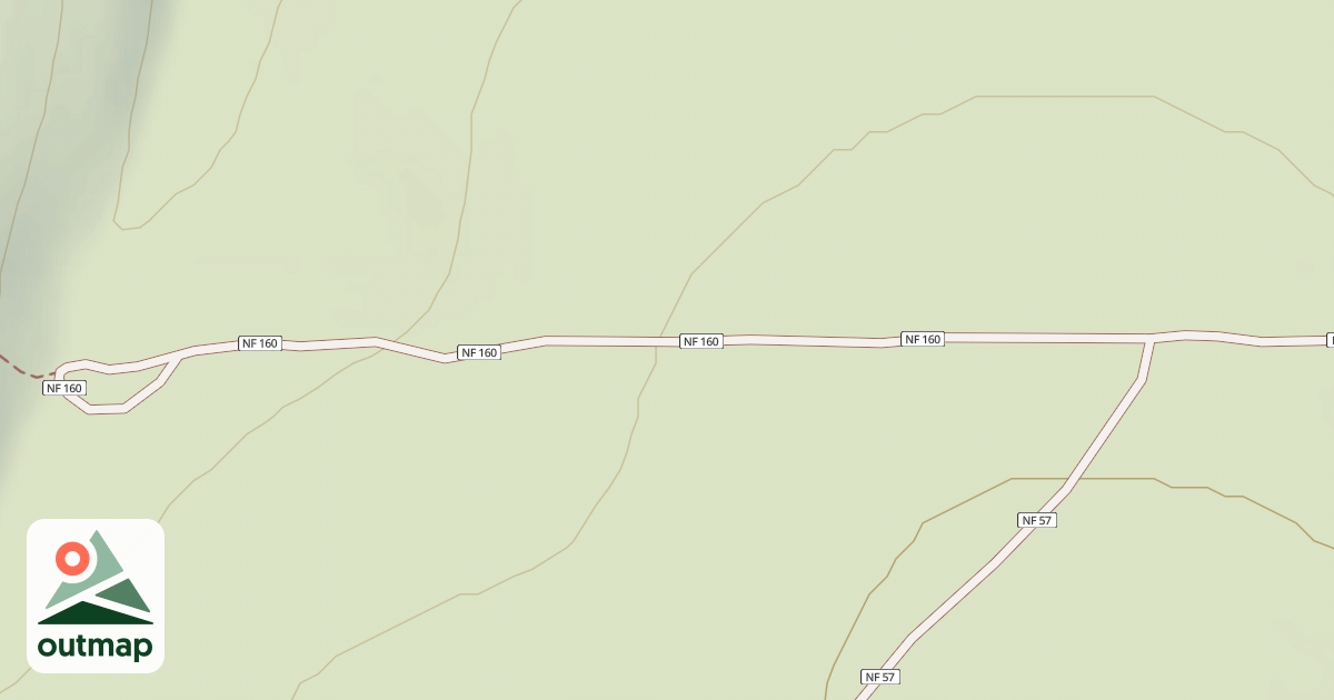 Map of USFS Motor Vehicle Use Map Roads {3F035287-D4C5-4DE4-991B-44C1EA6D8D9C}