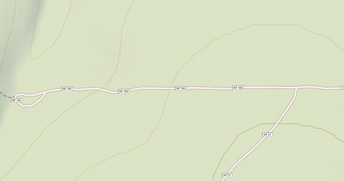 Map preview of USFS Motor Vehicle Use Map Roads {3F035287-D4C5-4DE4-991B-44C1EA6D8D9C}