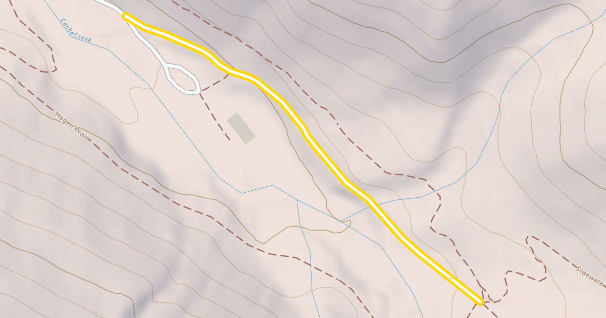 Map preview of Cache Creek Trail