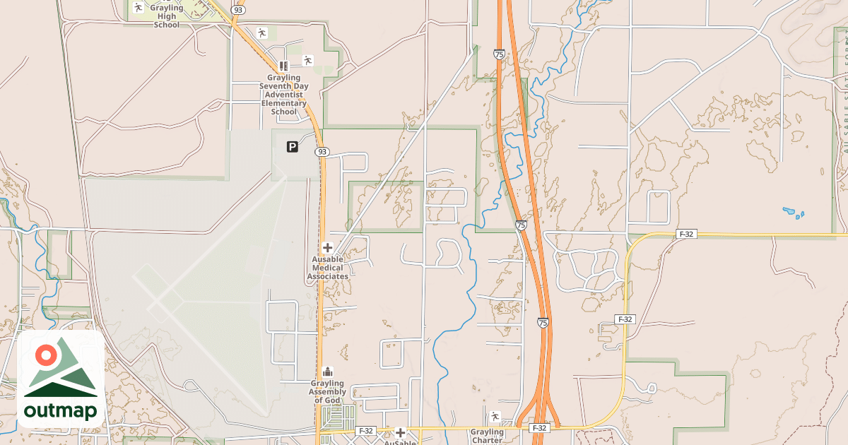 Map of Frederic Route