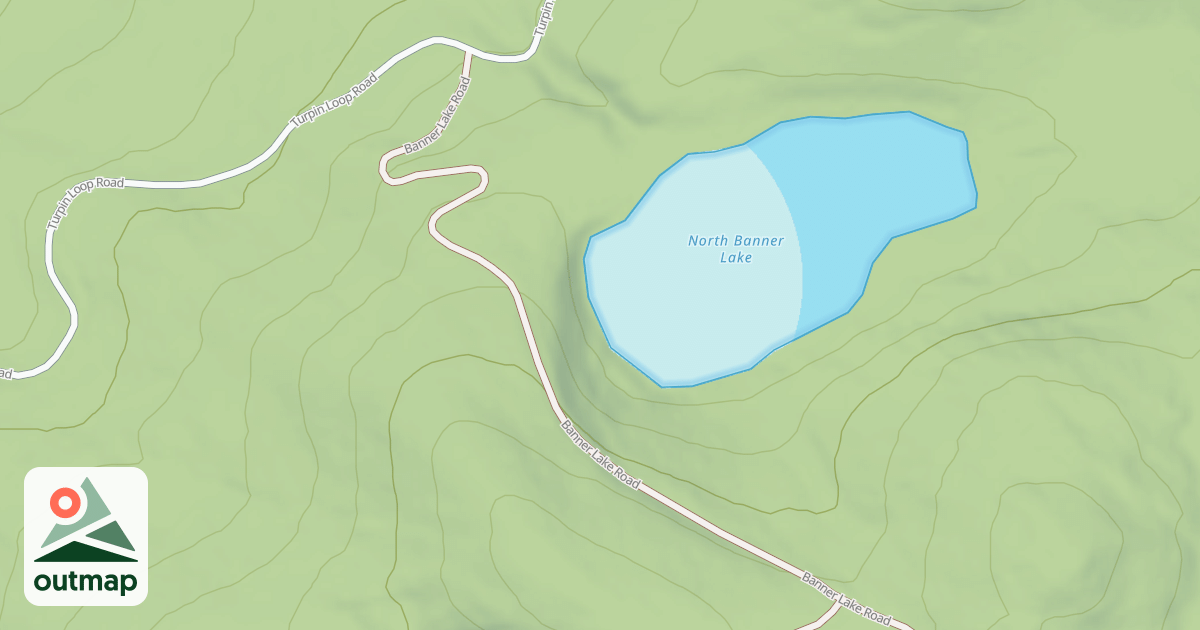 Map of BANNER LAKE ROAD