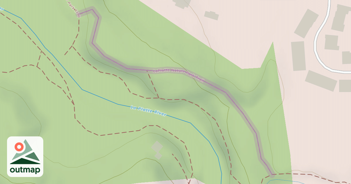 Map of LaPlatte Nature Park Trail