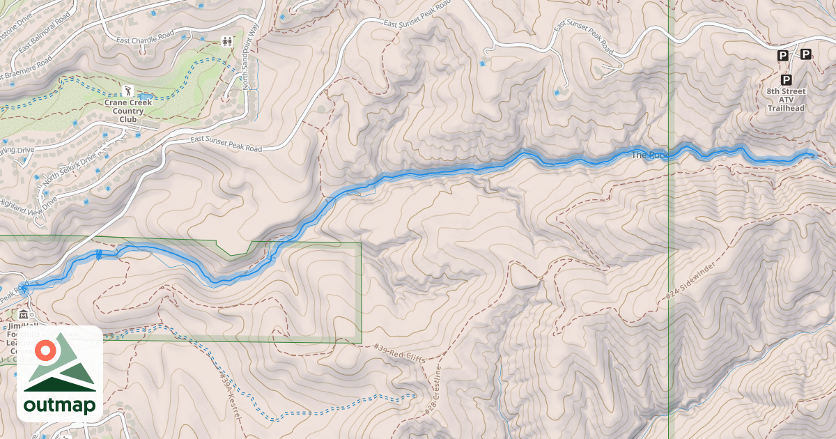 Map of #29 Lower Hulls Gulch