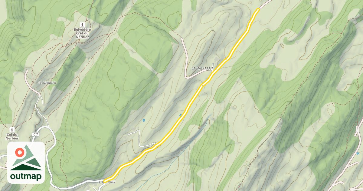 Map of Chemin de Malatrait