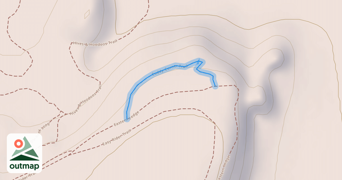Map of Cuddy Corner Trail