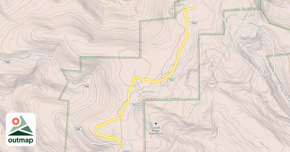 Map of Orange XC Trail