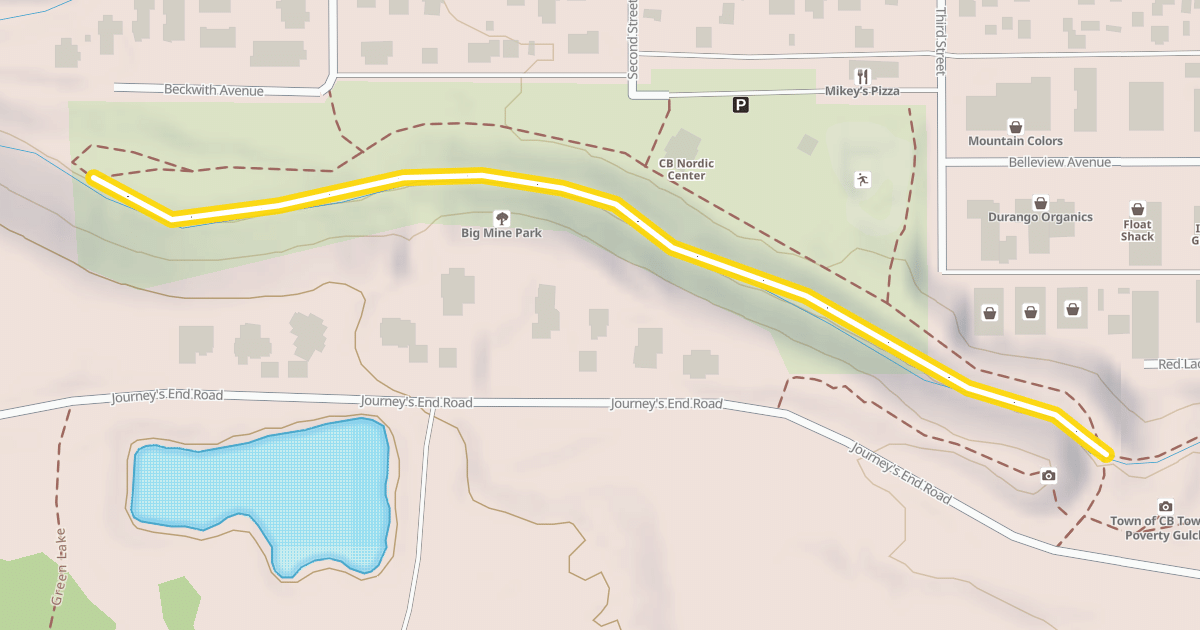Map preview of Ditch Trail West