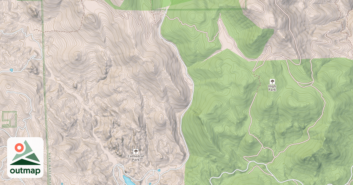 Map of SEVEN LAKES