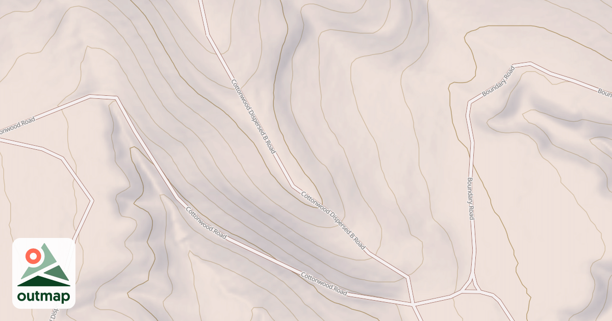 Map of COTTONWOOD DISPERSED B