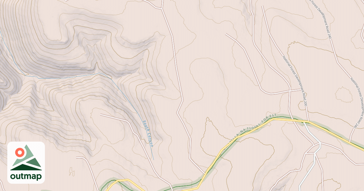 Map of USFS National Forest System Roads {AA4AE1EB-3C19-4151-8BAC-7A601AFAB109}