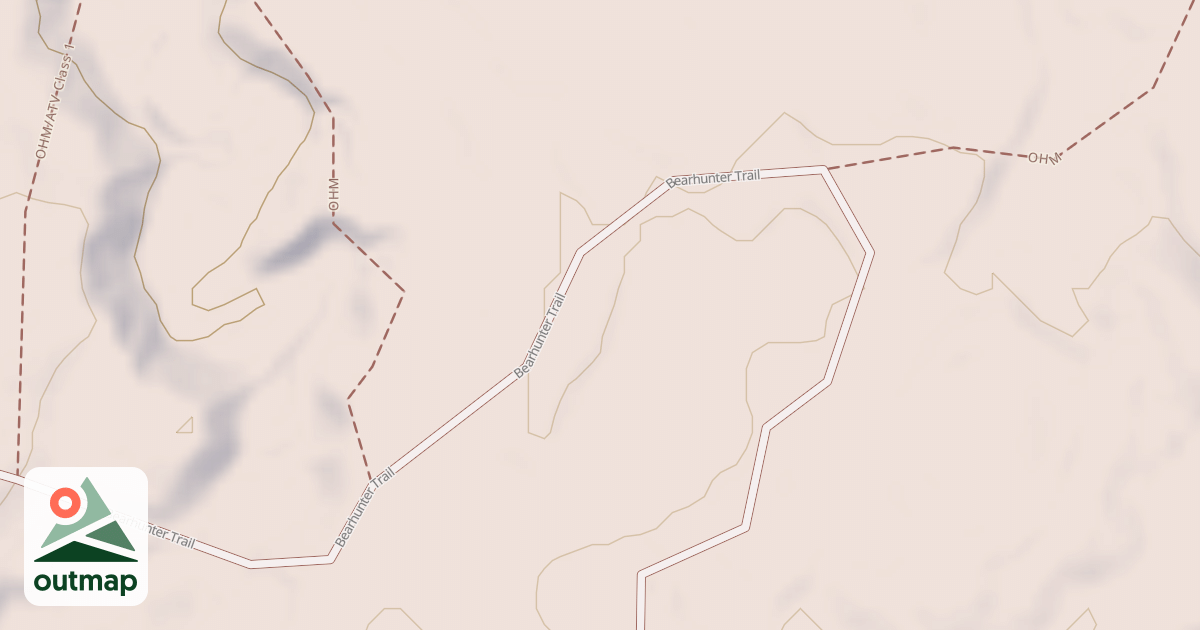 Map of Straight Arrows Trail