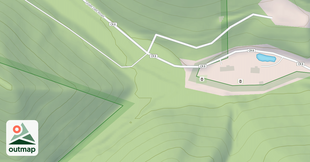 Map of LEFT FORK CLOVER RUN A