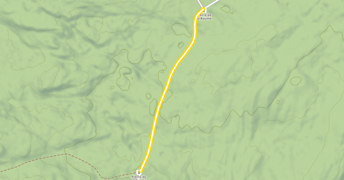 Map preview of Route Forestière du Massacre