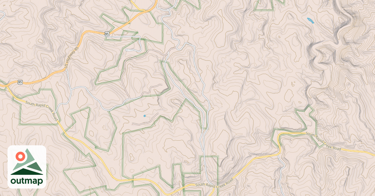 Map of BOLES CANYON