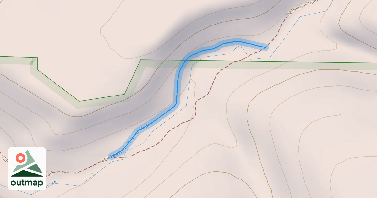 Map of #29 Lower Hulls Gulch