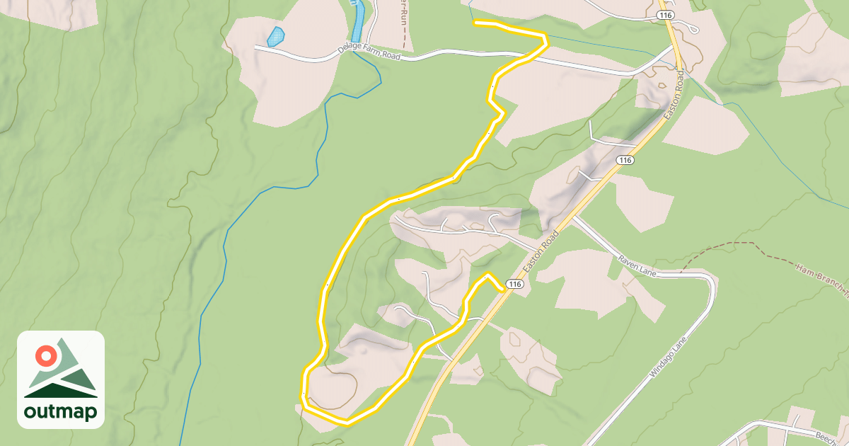 Map of Ham Branch Trail
